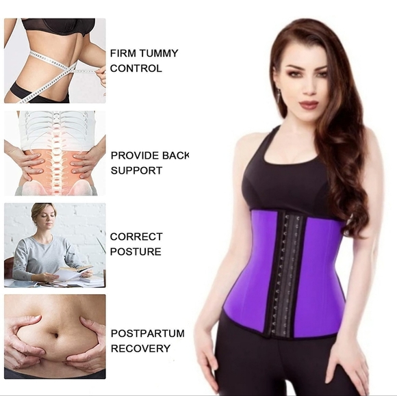 Purple- Waist Trainer - Trimmer - Sz S - Waist 25.5 to 27 - 4 for $20 Mix&Match - Picture 2 of 6